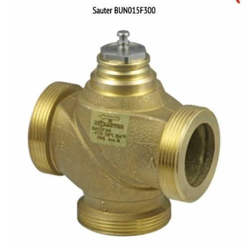 Трехходовой регулирующий клапан Sauter BUN015F300 (Dn=15,Kvs=4)