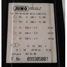 Терморегулятор Jumo SRM-96/40 (двухканальный)