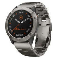 Часы Garmin Fenix 6 Sapphire титановый с титановым браслетом Часы Garmin Fenix 6 Sapphire титановый с титановым браслетом