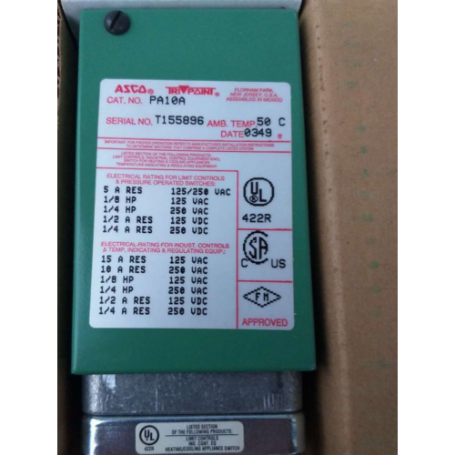 ASCO PA10A art: RE10A21
