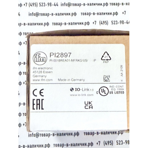 IFM  Electronic PI2897  PI-001BREA01-MFRKG/US/ /P