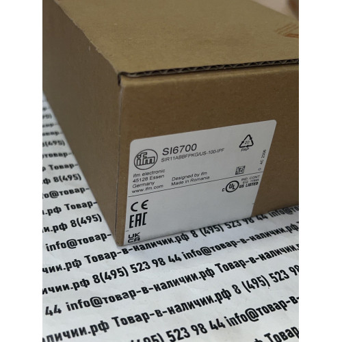 IFM Electronic SI6700 SIR11ABBFPKG/US-100-IPF