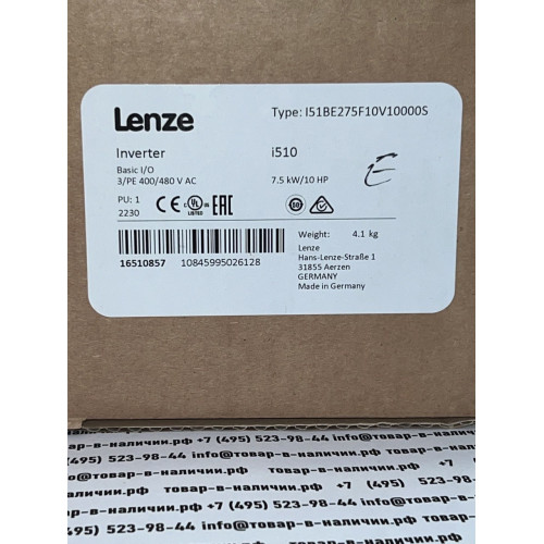 Lenze I51BE275F10V10000S i510 7.5KW/10HP 16510857