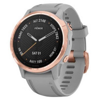 Умные часы Garmin Fenix 6S Sapphire Rose Gold Серый силиконовый ремешок