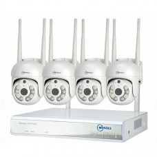 Комплект поворотных камер видеонаблюдения Movols MO-W1384B (4 шт.)