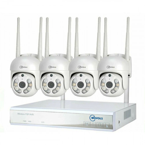 Комплект поворотных камер видеонаблюдения Movols MO-W1384B (4 шт.)