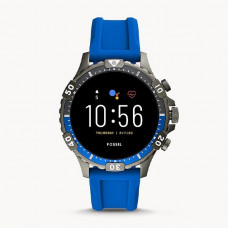 Часы FOSSIL Gen 5 Smartwatch Garrett HR (Blue Silicone) FTW4042 46 mm