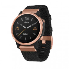 Умные часы Garmin Fenix 6S Sapphire розовое золото с черным нейлоновым ремешком