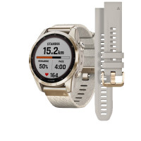 Часы Garmin Fenix 7S Sapphire Solar титановый кремовый с нейлоновым ремешком Часы Garmin Fenix 7S Sapphire Solar титановый кремовый с нейлоновым ремешком