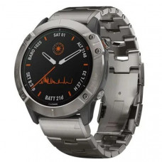 Часы Garmin Fenix 6X Pro Solar титановый с титановым браслетом