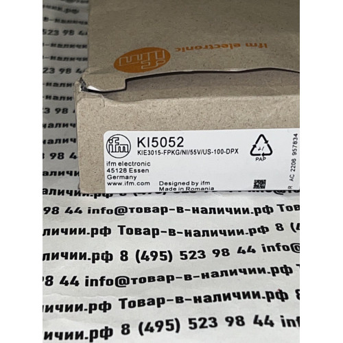 IFM Electronic KI5052 KIE3015-FPKG/NI/55V/US-100-DPX