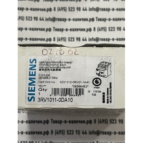 Siemens 3RV1011-0DA10
