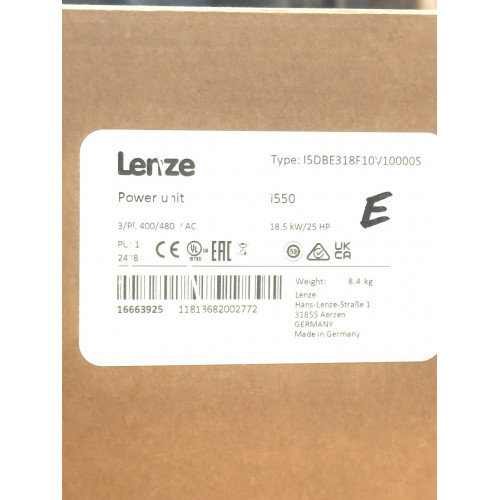 Lenze I550 18.5kW I5DBE318F10V10000S  арт.1663925