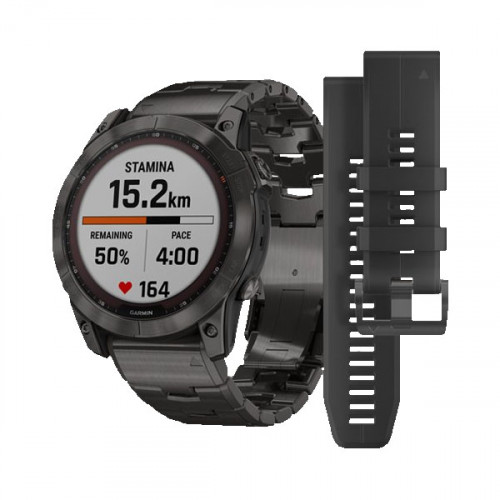 Часы Garmin FENIX 7X Sapphire Solar с DLC браслетом